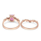 Two Piece Oval CZ Ring