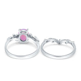 Two Piece Oval CZ Ring