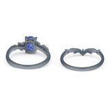 Two Piece Oval CZ Ring