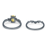 Two Piece Oval CZ Ring