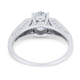 Art Deco Oval Natural Stone Wedding Ring