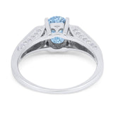 Art Deco Oval Natural Stone Wedding Ring