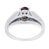 Art Deco Oval Natural Stone Wedding Ring