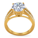 Vintage Style Round Natural Stone Ring