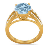 Vintage Style Round Natural Stone Ring