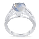 Vintage Style Round Natural Stone Ring