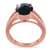 Vintage Style Round Natural Stone Ring