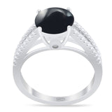 Vintage Style Round Natural Stone Ring