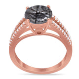 Vintage Style Round Natural Stone Ring