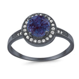 Round Halo CZ Ring