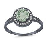 Round Halo CZ Ring