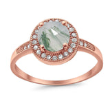 Round Halo CZ Ring