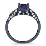 Vintage Style Round Natural Stone Ring