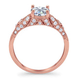 Vintage Style Round Natural Stone Ring