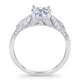 Vintage Style Round Natural Stone Ring