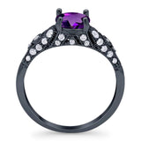 Vintage Style Round Natural Stone Ring