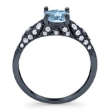 Vintage Style Round Natural Stone Ring