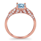 Vintage Style Round Natural Stone Ring