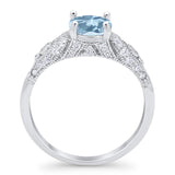 Vintage Style Round Natural Stone Ring