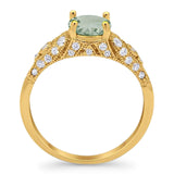 Vintage Style Round Natural Stone Ring