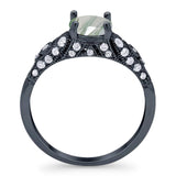 Vintage Style Round Natural Stone Ring