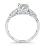 Vintage Style Round Natural Stone Ring