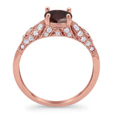 Vintage Style Round Natural Stone Ring