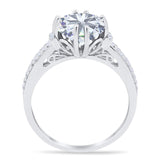Round Natural Stone Solitaire Ring