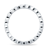 Full Eternity CZ Bezel Set Ring