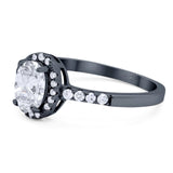 Art Deco Oval Natural Stone Wedding Ring