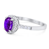 Art Deco Oval Natural Stone Wedding Ring