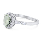 Art Deco Oval Natural Stone Wedding Ring