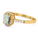 Art Deco Oval Natural Stone Wedding Ring