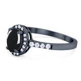 Art Deco Oval Natural Stone Wedding Ring