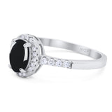 Art Deco Oval Natural Stone Wedding Ring