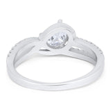 Oval Natural Stone Split Shank Ring