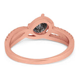Oval Natural Stone Split Shank Ring