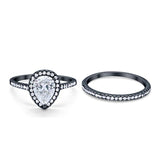 Pear Teardrop Ring