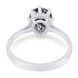 Art Deco Pear Teardrop Natural Stone Ring