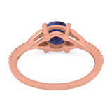 Art Deco Round Natural Stone Cluster Ring