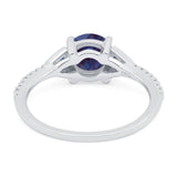 Art Deco Round Natural Stone Cluster Ring