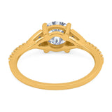 Art Deco Round Natural Stone Cluster Ring