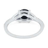 Art Deco Round Natural Stone Cluster Ring