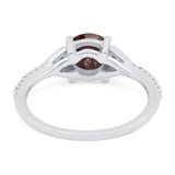 Art Deco Round Natural Stone Cluster Ring