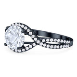 Round Natural Stone Twisted Ring