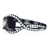 Round Natural Stone Twisted Ring