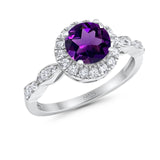 Art Deco Halo Engagement Ring