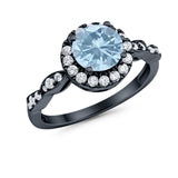 Art Deco Halo Engagement Ring