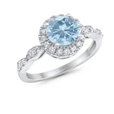 Art Deco Halo Engagement Ring