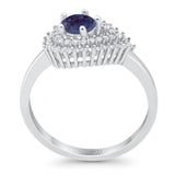 Round Natural Stone Wedding Ring